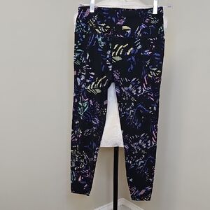 Sweaty Betty Black Multicolor Abstract Leggings